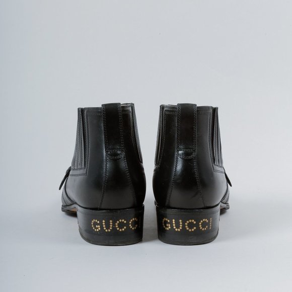 Gucci Shoes - SOLD Gucci G Brogue Leather Ankle Boots